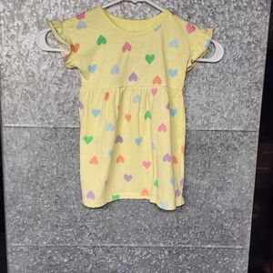Garanimals Yellow Hearts T-Shirt Dress Girls 2T